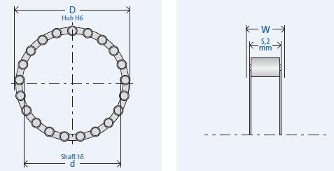 GMNRL463-4单向轴承图纸